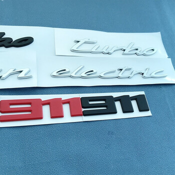 适用于新款保时捷911车标卡雷拉carrera字标992改装taycan尾标4s标志