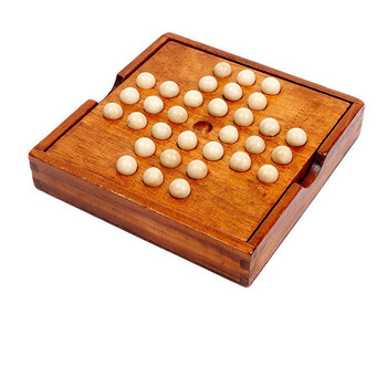 单身贵族棋孔明棋独立钻石棋古典儿童玩具 孔明棋【收纳底盒 棋盘 33