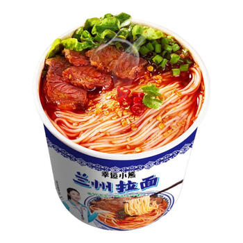 幸运小熊【精选】兰州牛肉面桶装网红休闲学生宿舍营养代餐早餐泡面主食零 兰州牛肉面（1桶装） 97g