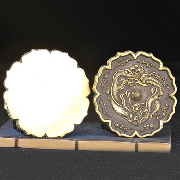 【官方旗舰】 铜镜仿古 复古铜镜结婚压腰怀镜专用古风打磨真品八卦