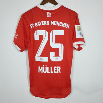 22-23赛季拜仁主场10连冠盾6号基米希穆勒罗本莱万球员版球衣 球员版