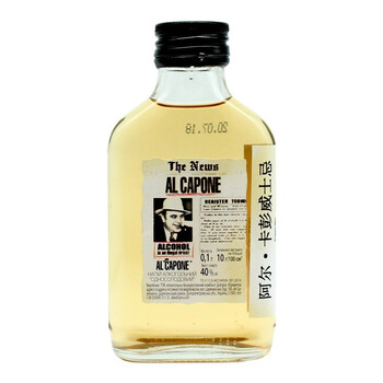 乌克兰洋酒原瓶进口alcapone阿尔卡彭威士忌40度烈酒100ml便携装