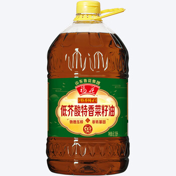 福花鲁花集团出品 食用油 低芥酸特香菜籽油6.18L