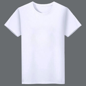 社会精神小伙修身紧身短袖男韩版打底衫青年半截袖t恤男纯白m8599斤