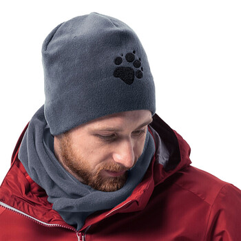 21秋冬新款jackwolfskin狼爪抓绒帽男女同款户外防风保暖帽子