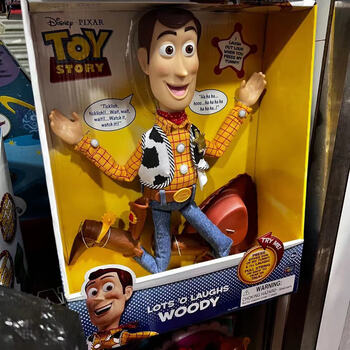 迪士尼巴斯光年反斗城玩具总动员20周年胡迪翠丝拉线说话公仔礼物胡迪