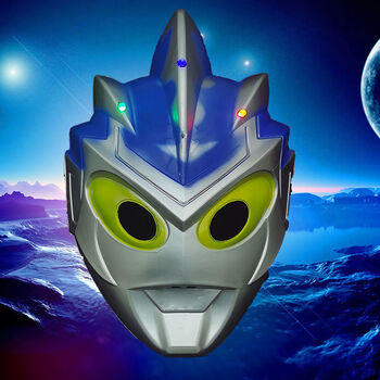 【精选】奥特曼发光面具新品地摊货派对万圣节儿童奥特曼动漫卡通面具