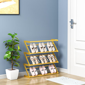 见筑鞋架窄小简易鞋架子多层17cm门口收纳架鞋柜鞋架子多层家用门3层