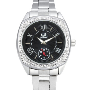 gioio 古驼石英手表女 韩版时尚女款潮流手表 皮带镶钻高端气质女款