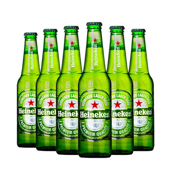 heineken啤酒海尼根啤酒经典风味黄啤酒精酿啤酒进口精酿小麦啤酒瓶装