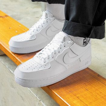 nikeairforce1af1空军1号男子板鞋cn0866cv1758100纯白撕撕乐44