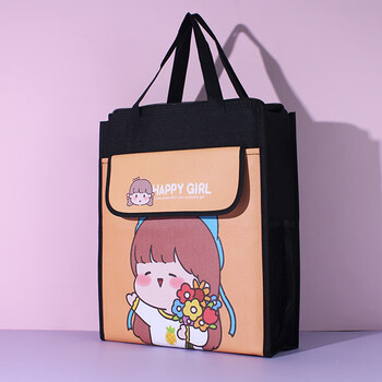 新品小学生手提袋儿童学习书袋补课袋美术袋卡通防水补课手提包美术包