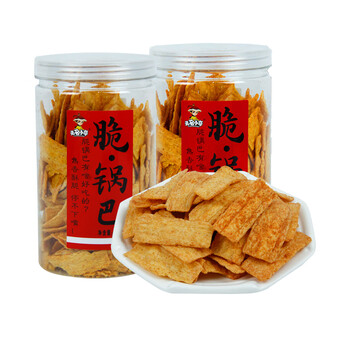 有券的上无名小卒脆锅巴麻辣味210g2罐