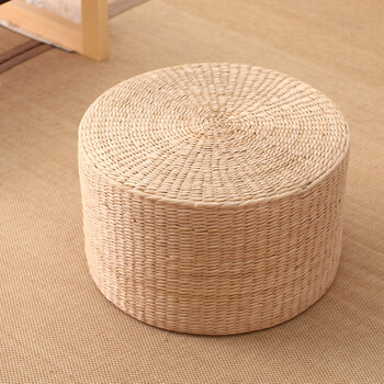 蒲团坐垫地上草编打坐榻榻米垫子日式飘窗家用打坐垫禅修垫草垫子厚度