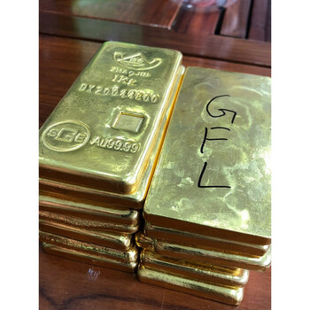 沁帝黄金原料足金au999.9金块金砖金料金豆豆投资金条物 克重差