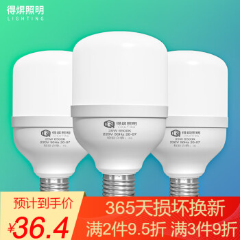 双十一抢购:得焺LED灯泡家用节能灯工厂大功率螺口E27灯泡价格走势分析