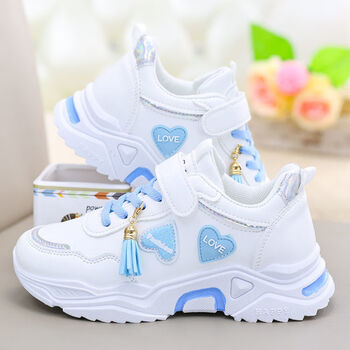 儿童鞋子女童运动鞋2021新款8秋季跑步鞋9儿童女鞋10女孩童鞋15岁明