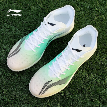 李宁足球鞋青少年款疾影系列棉花糖tf碎钉中端男女小学生比赛训练球鞋