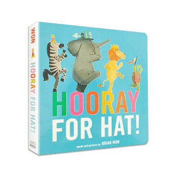 现货Hooray for Hat! (Board Book)英文原版 帽子万岁！ 早教启蒙 儿童绘本