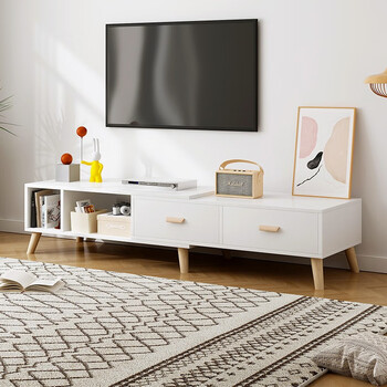 优岸电视柜简约现代组合墙柜家用可伸缩电视机柜北欧小户型背景墙柜