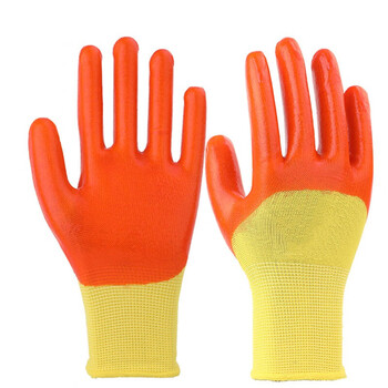 劳保手套耐磨工作男工地干活pvc满挂全胶加厚橡胶防油胶皮防水 【进口