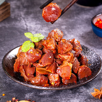 老廖家小郡肝卤鸭胗独立包装休闲食品零食 火锅味80g