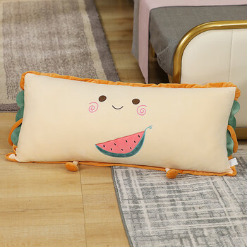 爱绒喵卡通长抱枕方形枕卧室睡觉床头靠垫靠枕大靠背双人枕头学生寝室