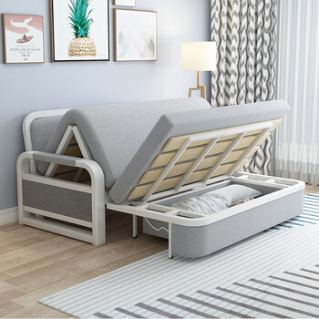 master)嗯哼匠沙发床两用可折叠沙发床折叠多功能布艺网红款伸缩单人