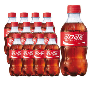 可口可乐300ml*24瓶小可乐迷你可乐饮料碳酸饮料瓶装小瓶可乐 可口