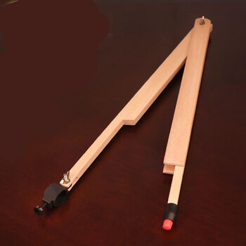 fgacct大号教学圆规教师演示粉笔黑白板用绘图仪器榉木实木数学画圆