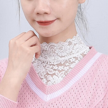 假领女新款百搭高弹力套头蕾丝打底假领子女秋冬搭毛衣装饰花边假衣领