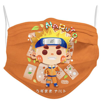 梧珑  新品火影忍者口罩新款火影忍者动漫成人口罩三层护印花国潮风