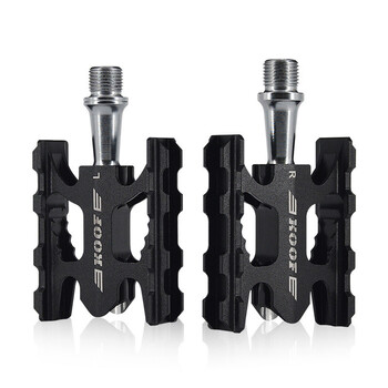 超轻折叠车脚踏板自行车脚踏脚蹬轻量化铝合金du轴承脚踏黑色s