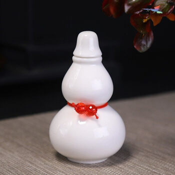 恩尔美同款小瓷瓶古代装药陶瓷小药瓶复古创意带盖密封茶叶罐小号随身