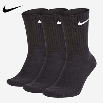 nike耐克袜子男女长筒袜子运动袜篮球袜吸汗跑步袜耐磨透气休闲训练