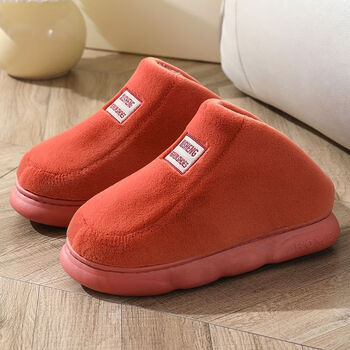 karuyoog棉拖鞋男款冬季包脚跟防滑厚底居家用加绒加厚保暖棉鞋毛毛