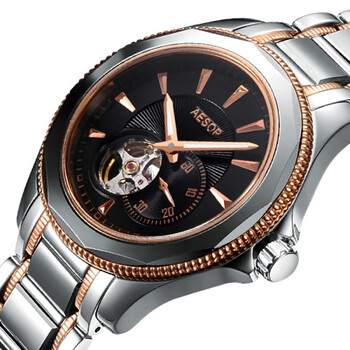 瑞士aesop伊索手表男士防水新款全自动进口三针机械商务休闲送礼腕表