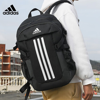 阿迪达斯 （adidas）双肩包背包男女学生书包休闲运动包大容量旅行包训练包电脑包黑色