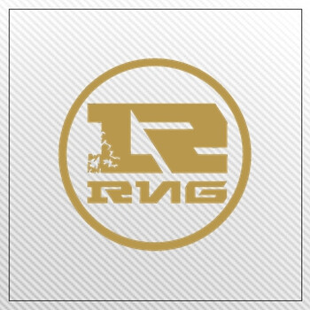 lollpl战队fpx ig rng tes sn jdg edg汽车omg行李箱贴纸 栗色 金圆