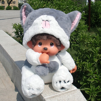 蒙奇奇公仔娃娃蒙琪琪玩偶大号毛绒玩具女孩卡通可爱蒙琪琪玩偶萌奇奇