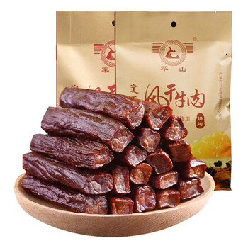 罕山牛肉干内蒙古草原特产通辽科尔沁风干手撕牛肉干肉脯原味香辣味
