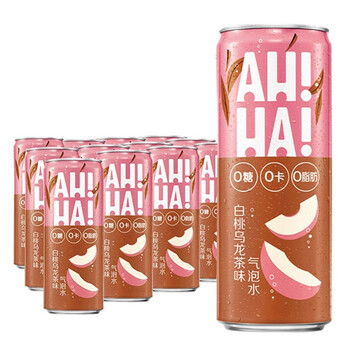 气泡水0糖0卡0脂肪 可口可乐出品 小宇宙 白桃乌龙茶味330ml*24瓶