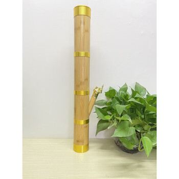 天然竹子水烟筒金竹破竹云南水烟筒水烟丝烟桶水烟具烟斗大号金箍中长