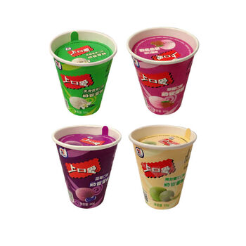上口爱冰淇淋 30杯 五丰上口爱奶昔杯香草蓝莓草莓蜜瓜四种口味冰淇淋