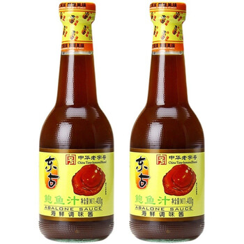 东古鲍鱼汁400g捞饭拌面炒菜即食煮鲍参翅肚调味 东古鲍鱼汁400g*2瓶