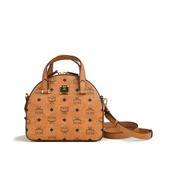 mcm 手提包保龄球包单肩斜挎包女包 mcm mwtaase03co 干邑色