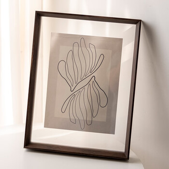 印象空间 双面透明相框a4展示定制亚克力实木画框装裱书法大框架海报