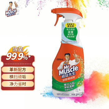 威猛先生浴室清洁剂 威猛先生 Mr Muscle 浴室清洁剂500g 去除水垢皂垢瓷砖清洁剂 新老包装随机发货 行情报价价格评测 京东