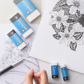 日本sakura樱花橡皮擦xrfw60100组合装橡皮学生考试美术素描绘图专用