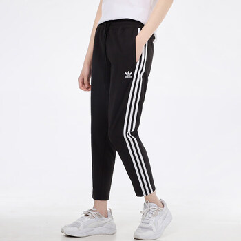 adidas阿迪达斯三叶草裤子女2022春季新款运动裤小脚裤休闲裤长裤gk61
